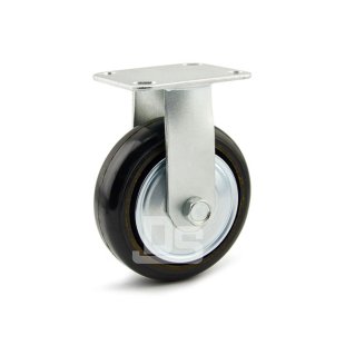 DS34 Series Cast Iron Core Rubber Tread Rigid Caster 