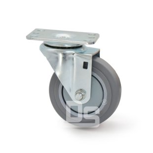 DS20 Series TPE  Rubber Tread Plastic Core Swivel Caster