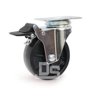 DS-20 Heavy Duty PP Plastic Swivel With Dual Brake Caster 120-180KG