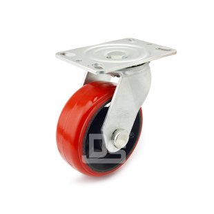 DS42 Series Cast Iron Core Polyurethane Tread Swivel Caster 