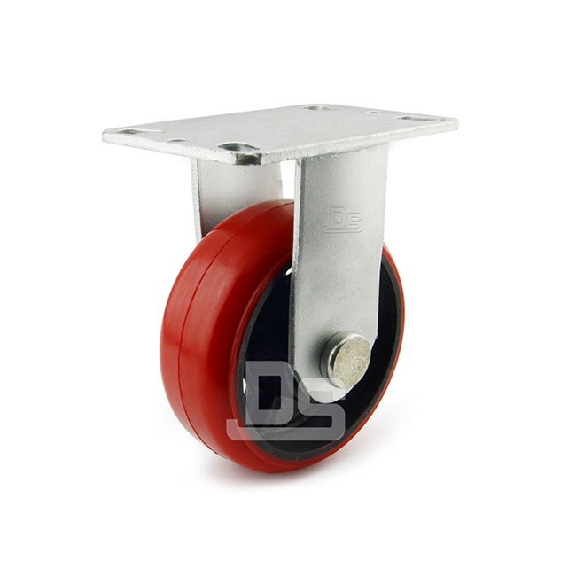 DS42 Series Cast Iron Core Polyurethane Tread Rigid Caster