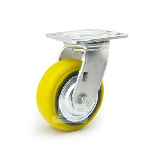 DS40 Series  Cast Iron Core Heavy Duty Polyurethane Tread Swivel Caster 