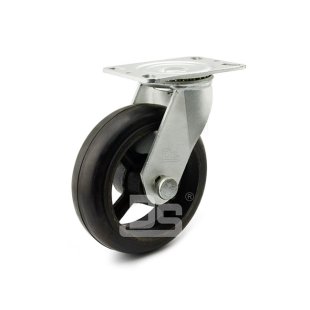 DS42 Series Cast Iron Core Rubber Tread Swivel Caster