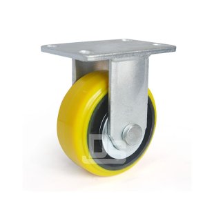 DS51 Series Iron Core Heavy Duty Polyurethane Tread Rigid Caster
